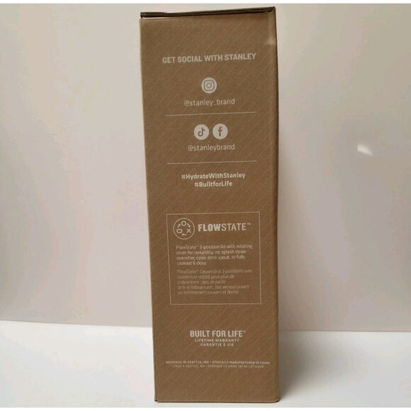 Stanley The Quencher H2.0 FlowState Tumbler 40 oz Shale New Open Box - Picture 11 of 13